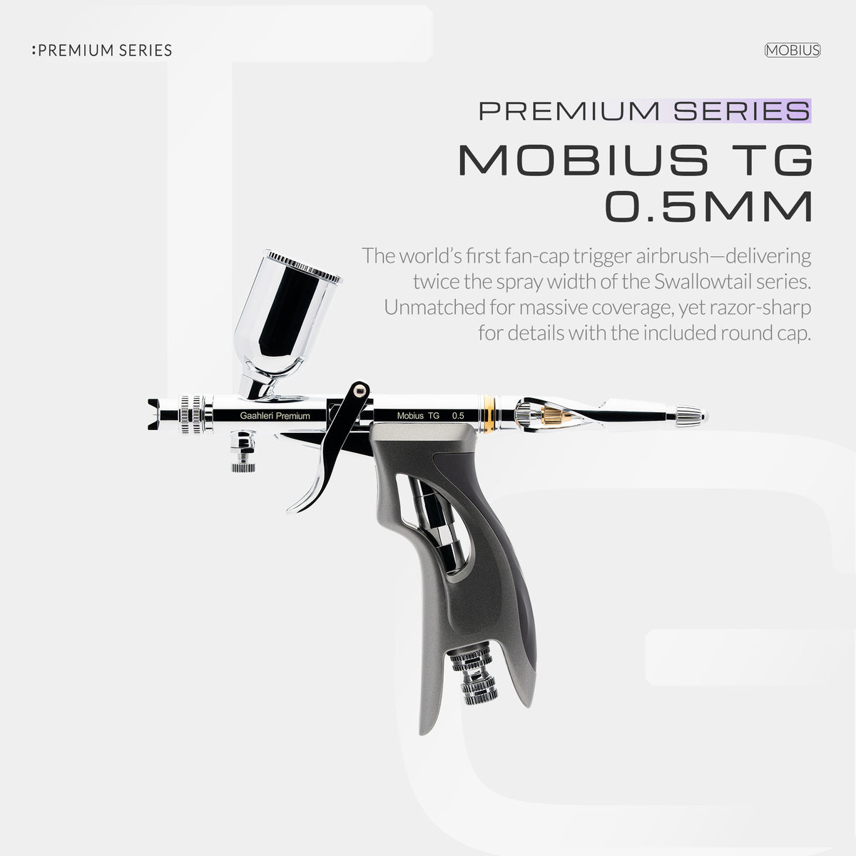 Premium Series GHPM-Mobius TG 0.5mm Airbrush