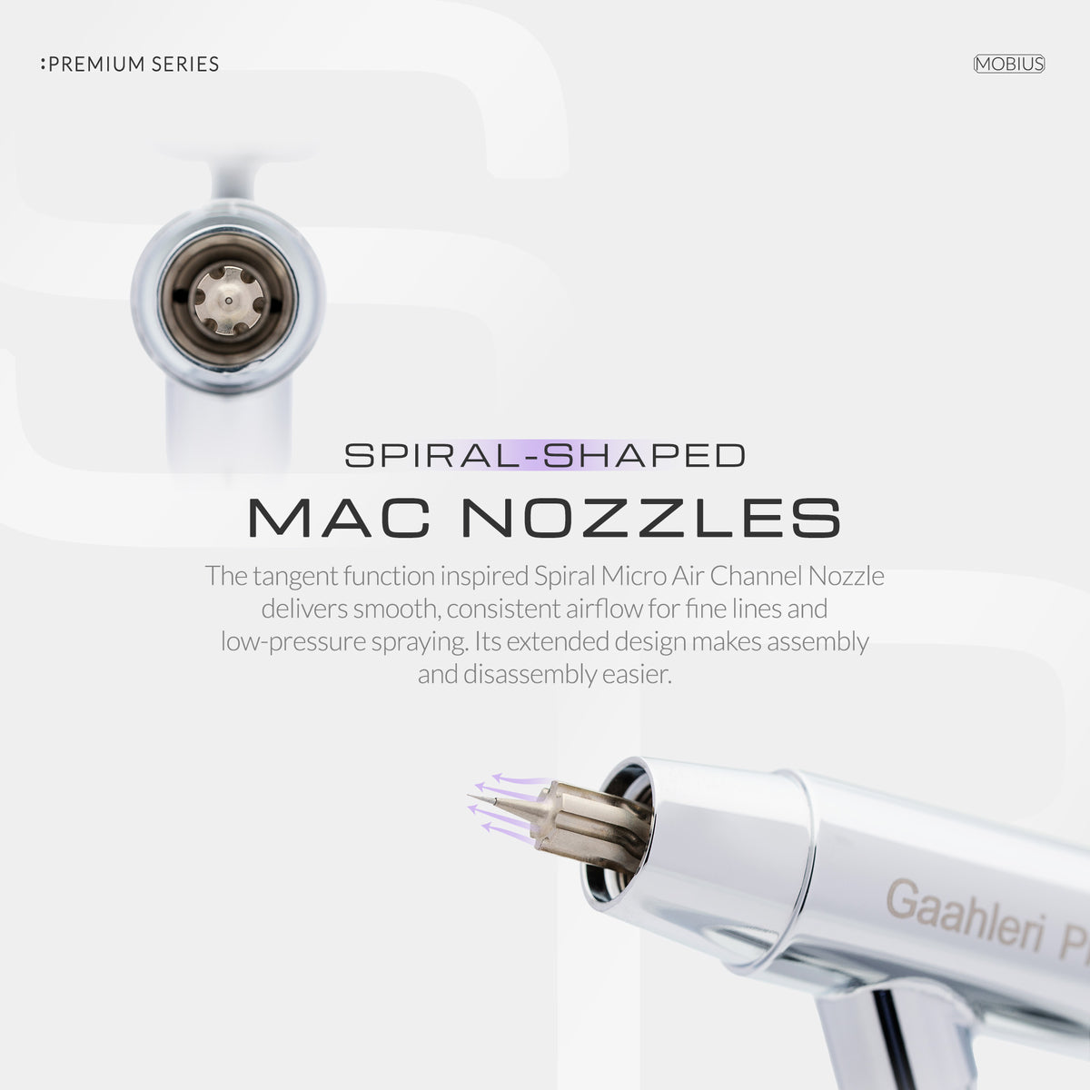Premium Series GHPM-Mobius SP 0.3 & 0.5mm Airbrush
