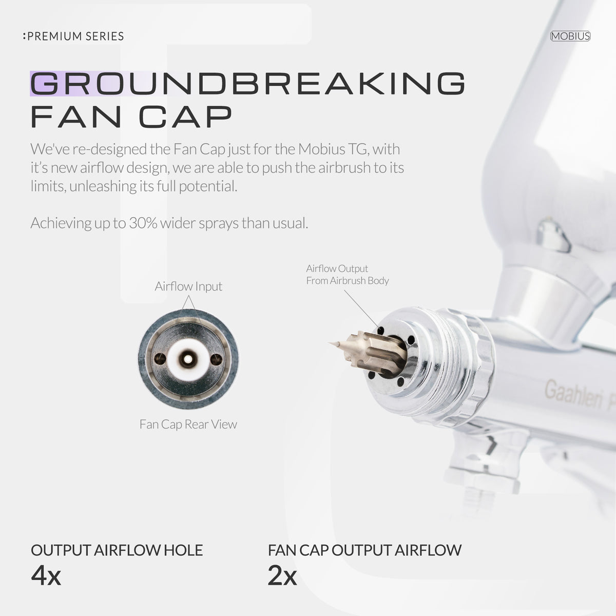 Premium Series GHPM-Mobius TG 0.5mm Airbrush