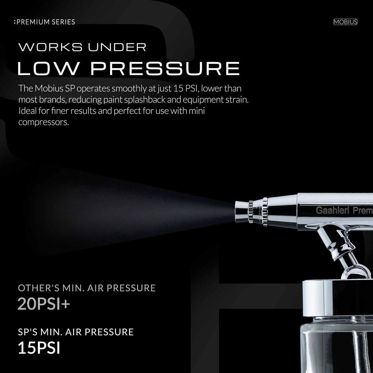 Premium Series GHPM-Mobius SP 0.3 & 0.5mm Airbrush