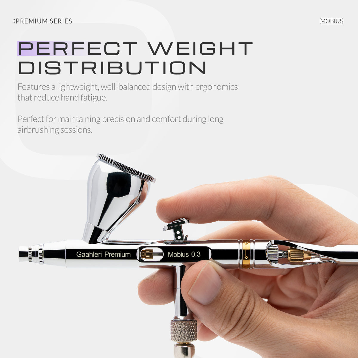 Premium Series GHPM-Mobius 0.3mm Airbrush