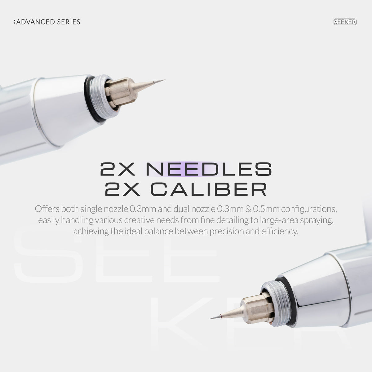 Advanced Series Seeker 0.3 & 0.5mm Airbrush