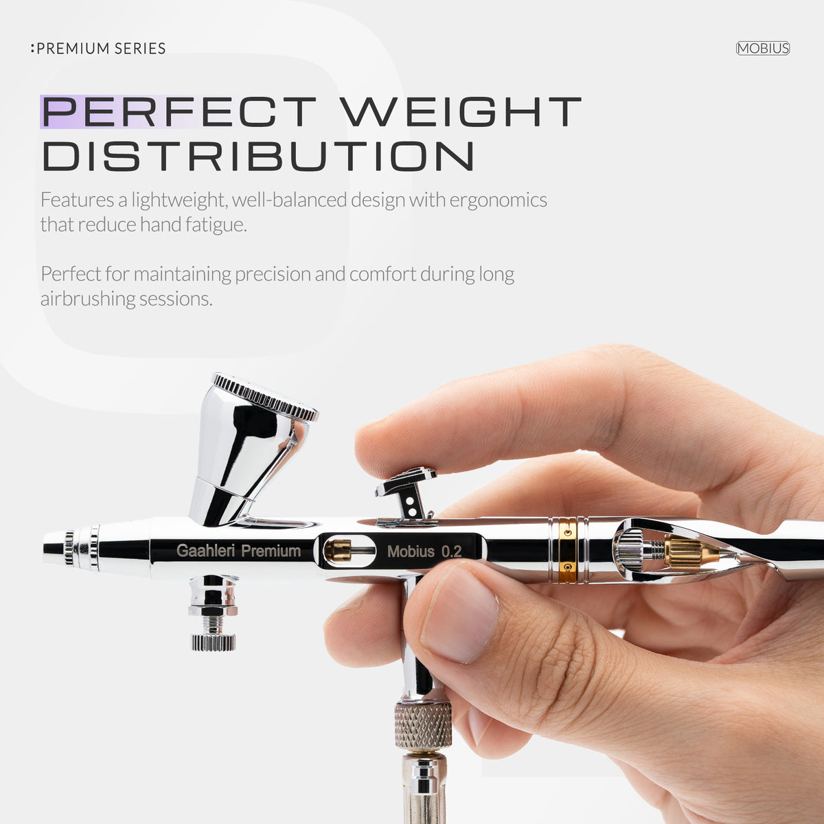 Premium Series GHPM-Mobius 0.2mm Airbrush