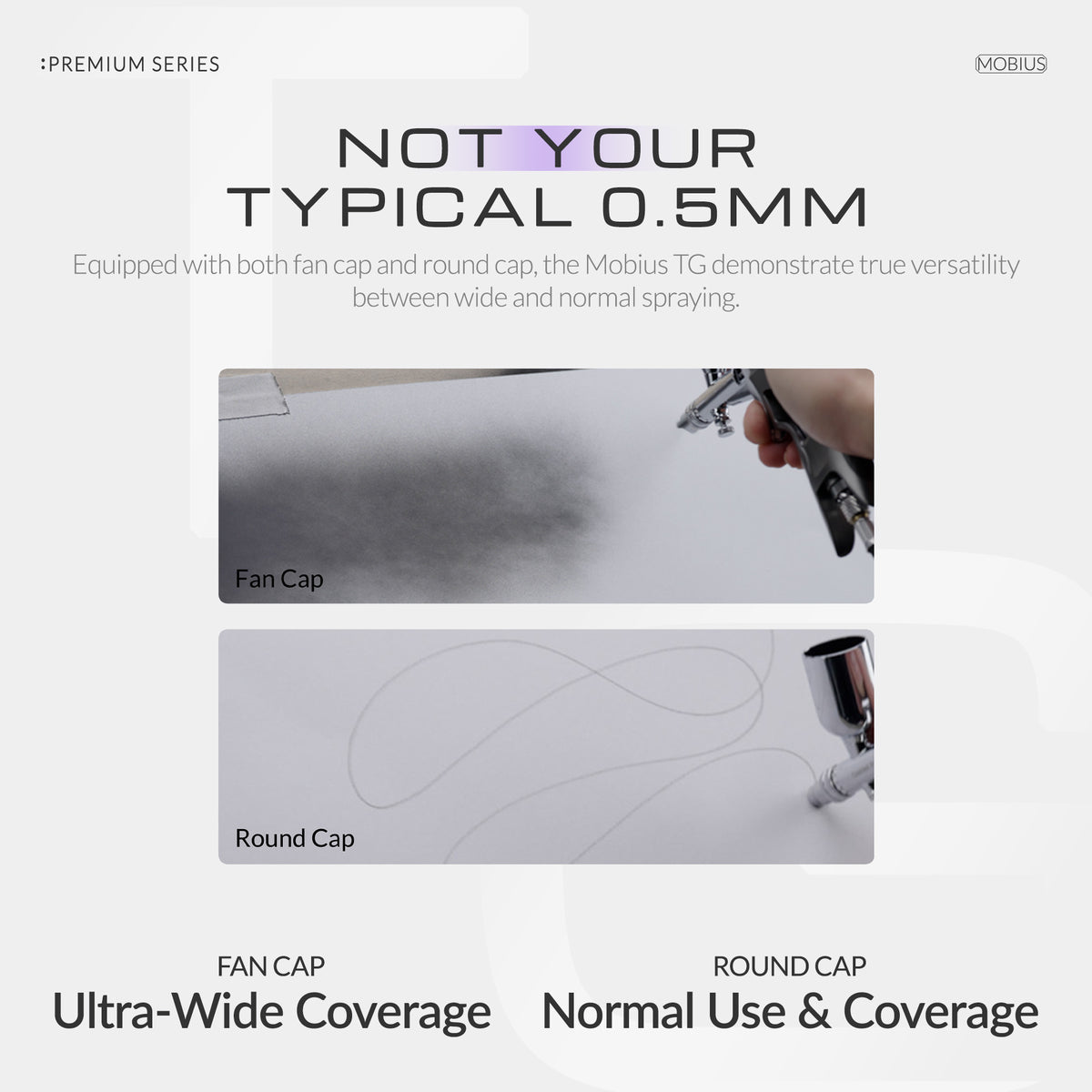 Premium Series GHPM-Mobius TG 0.5mm Airbrush