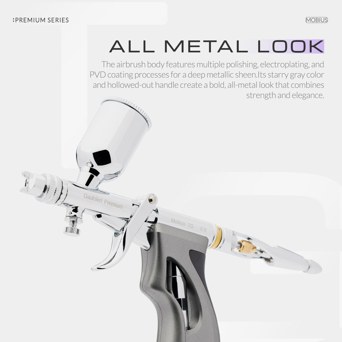 Premium Series GHPM-Mobius TG 0.5mm Airbrush