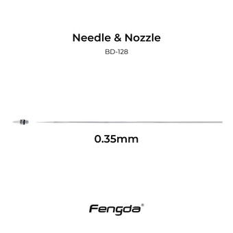 Fengda 0.35mm Air Brush Needle & Nozzle Spare Parts