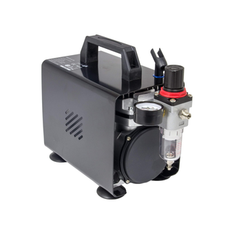 Fengda AS-18A Studio Series Airbrush Compressor with Metal Carrying Case