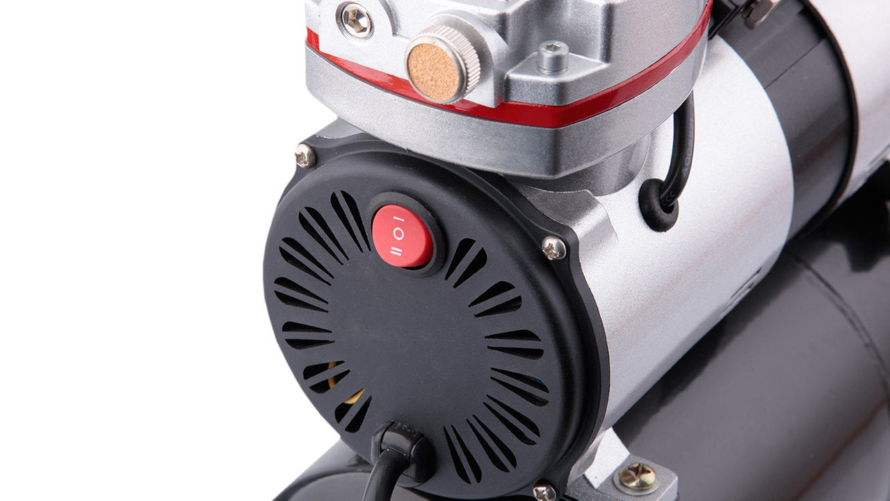Fengda AS-196 Twin-Piston Airbrush Compressor – 3.5L Tank