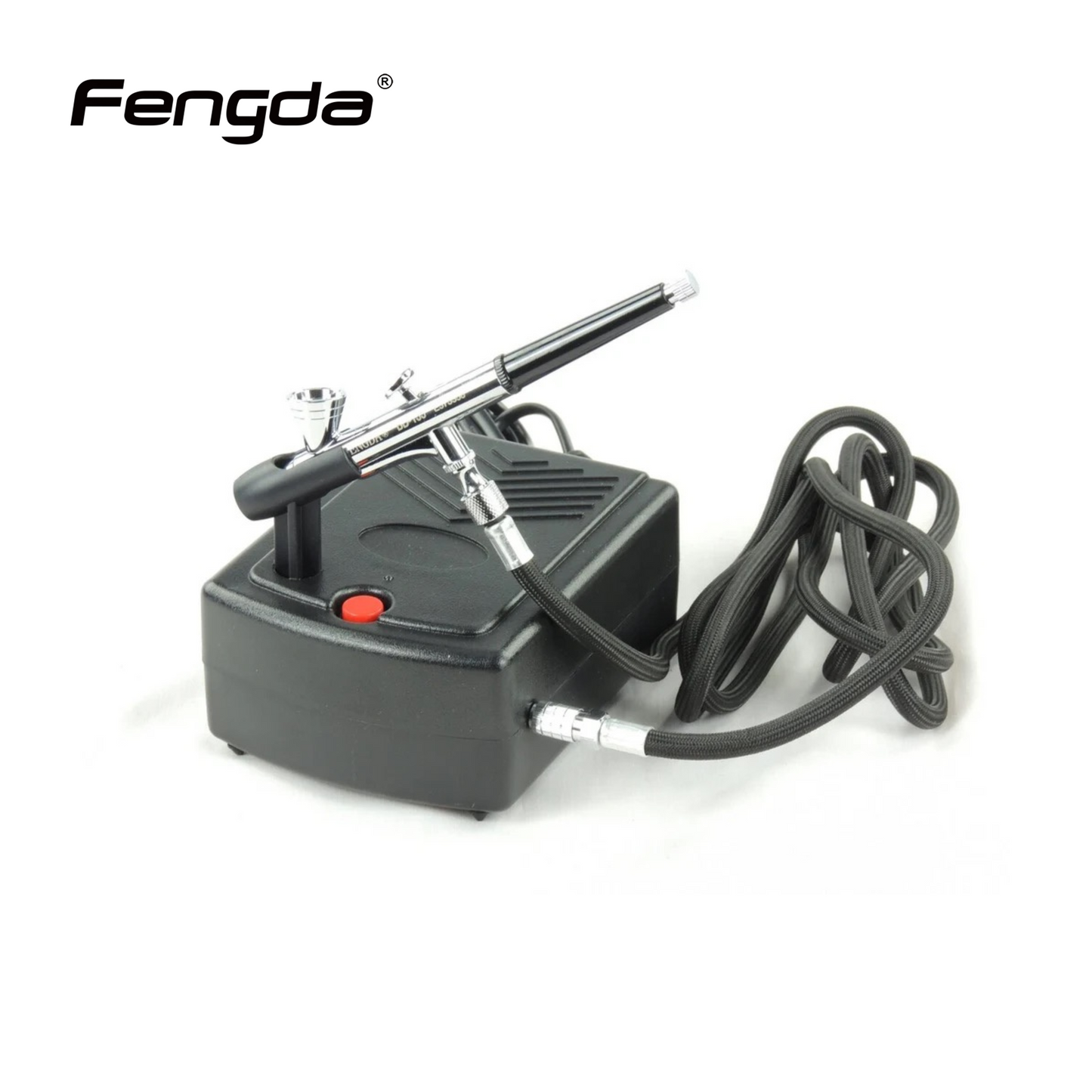 Fengda Nail-Art Airbrush Kit – BD-831 with Compressor & BD-135 0.2mm Double-Action Airbrush Pistol