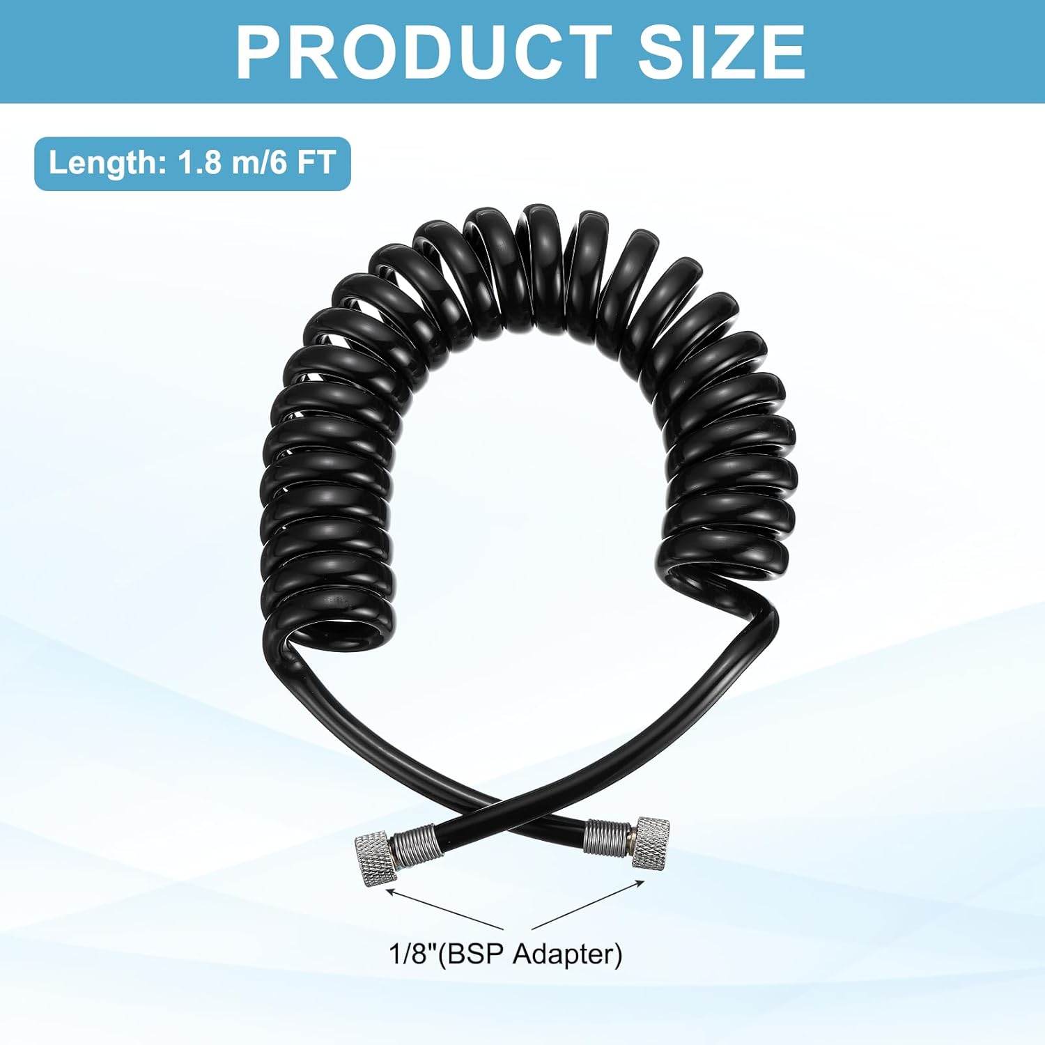 Recoil Airbrush Air Hose 1/8" BSP to 1/8" BSP | BD-22