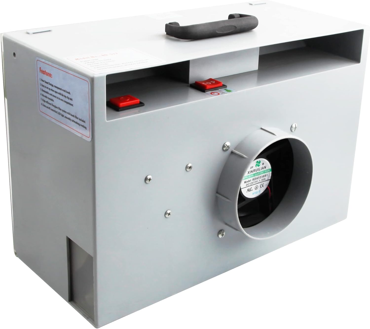 Fengda BD-512A Portable Airbrush Spray Booth with Exhaust Fan & LED Light