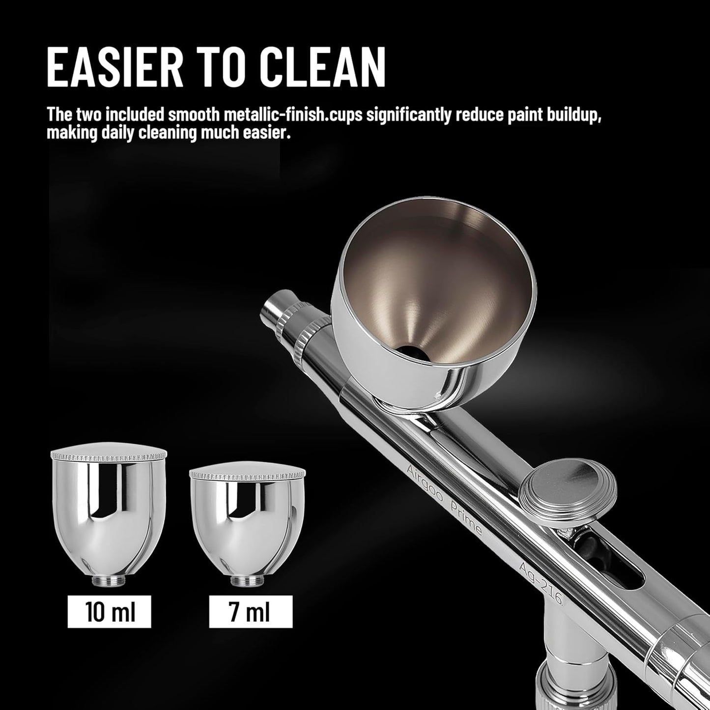 Airgoo AG-216 Prime Dual-Action Airbrush Set – 0.3mm & 0.5mm Nozzles