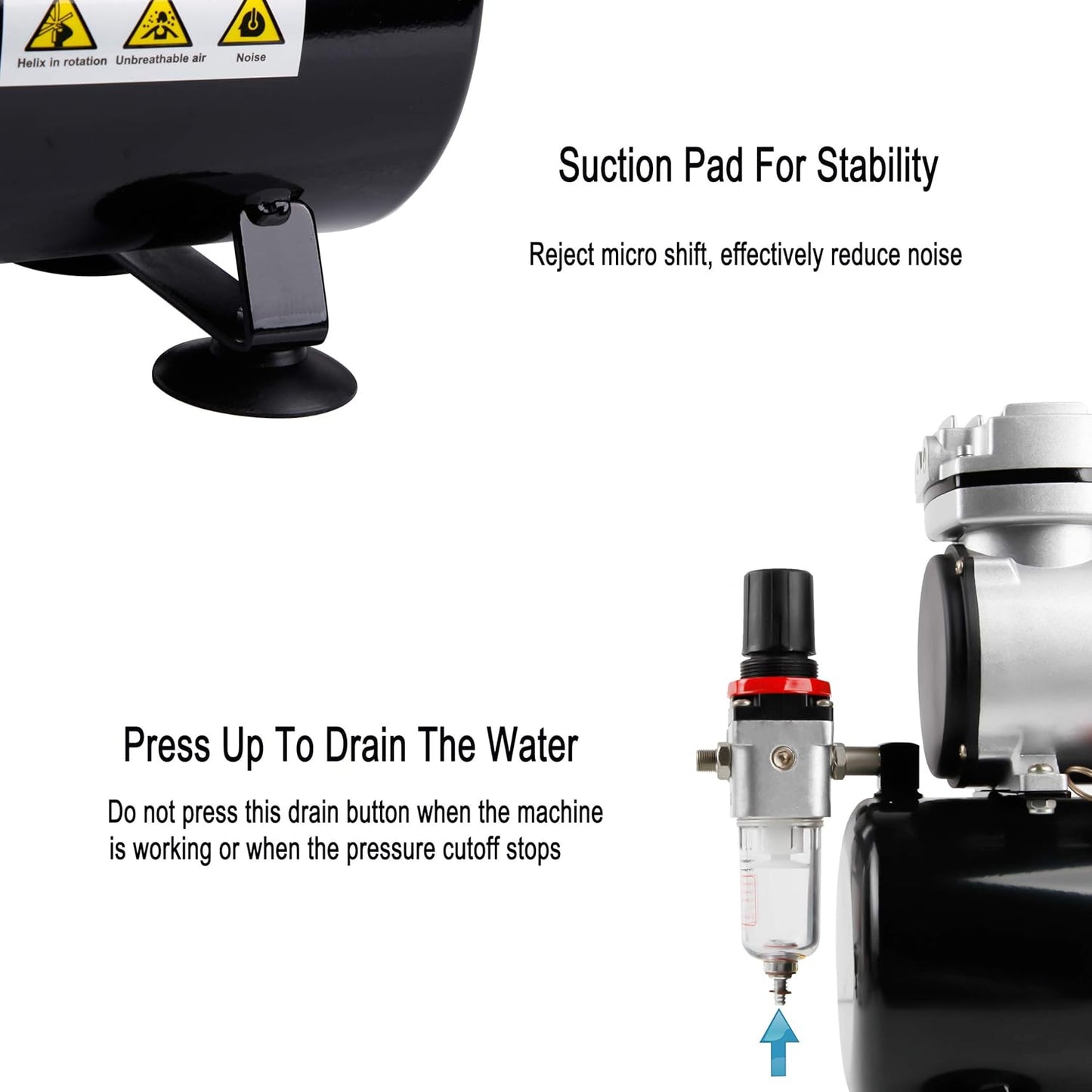 Fengda AS-186K Airbrush Starter Kit with 3L Compressor & FE-130 Airbrush
