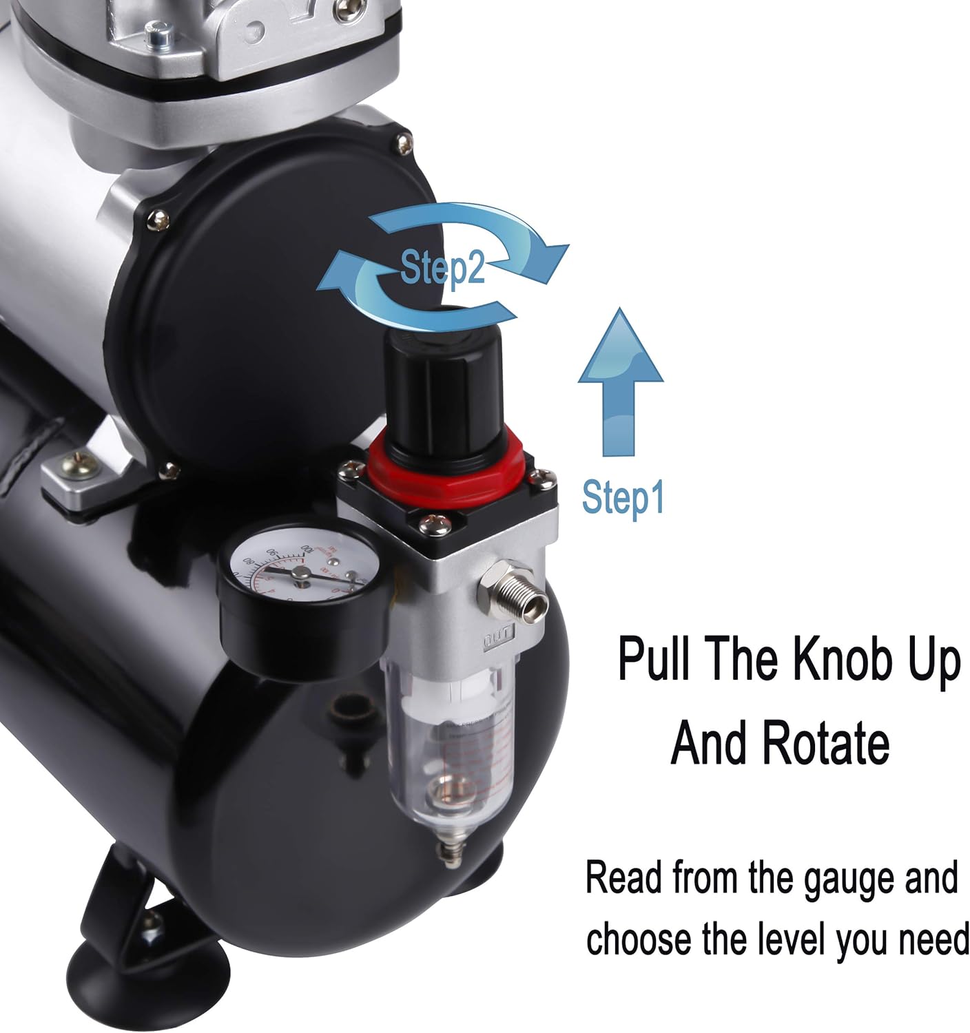 Fengda AS-186K Airbrush Starter Kit with 3L Compressor & FE-130 Airbrush