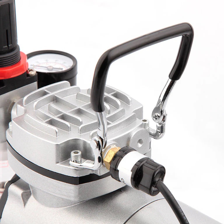 Fengda Premium Starter Kit Airbrush with Mini Compressor Kit, Air Brush (FE-130) 0.3mm Adjustable Dual-Action and Accessories (FD18-2K)