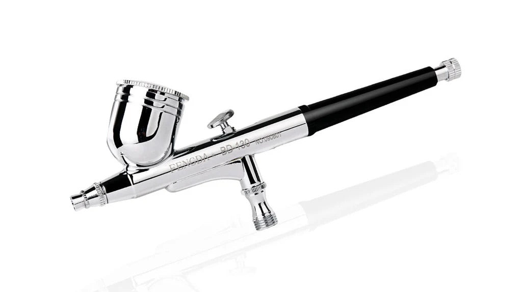 Fengda Premium Starter Kit Airbrush with Mini Compressor Kit, Air Brush (FE-130) 0.3mm Adjustable Dual-Action and Accessories (FD18-2K)