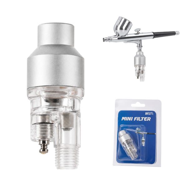 Mini Airbrush Moisture Filter – 1/8" BSP Water Trap | BD-12