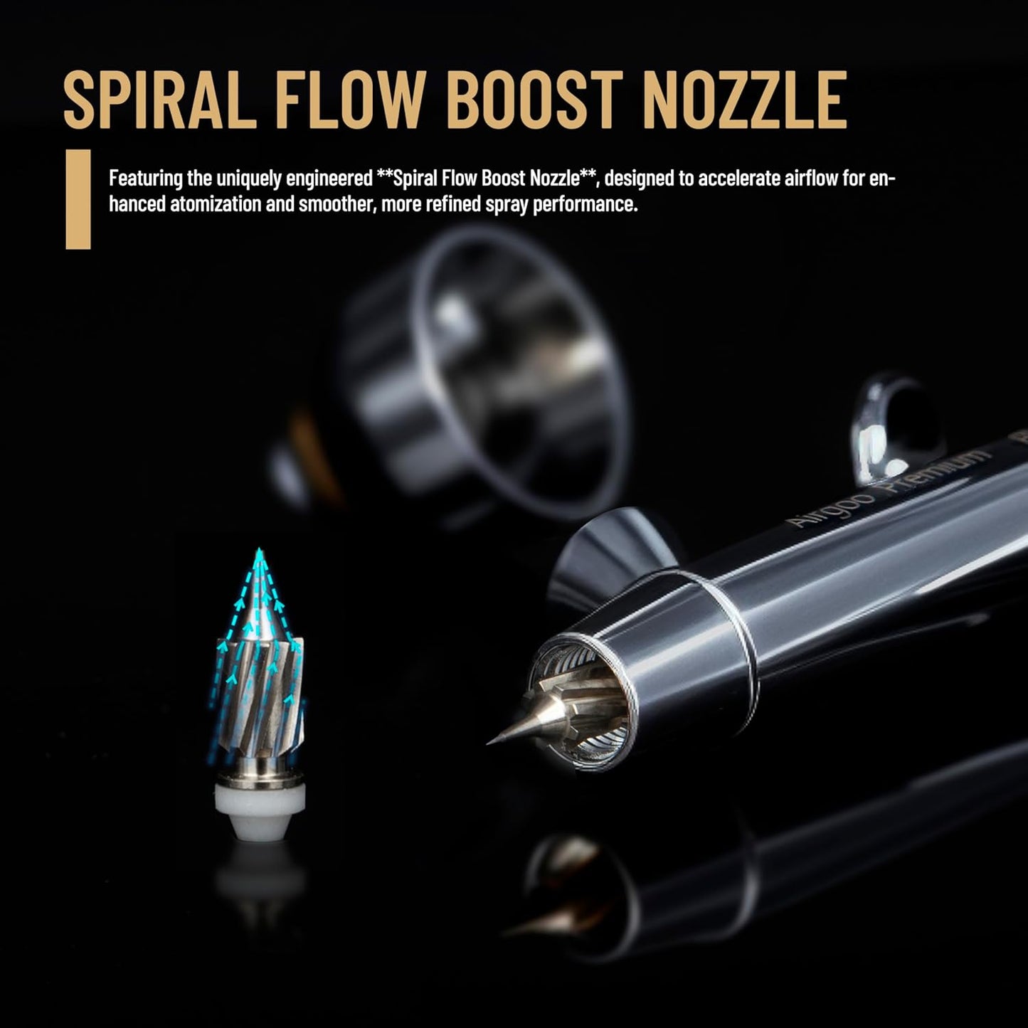 Airgoo Phantom Premium Airbrush D1 – 0.2mm & 0.3mm Dual-Action Set
